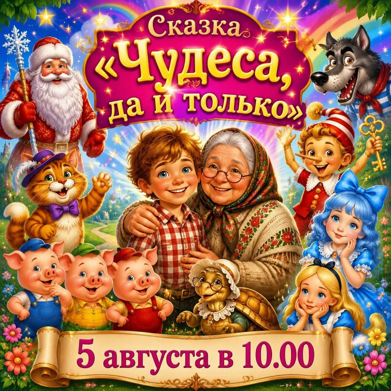 🌈Сказочное представление  «Чудеса, да и только»🌈
 
📢Внимание, друзья! Мы приглашаем всех на сказо