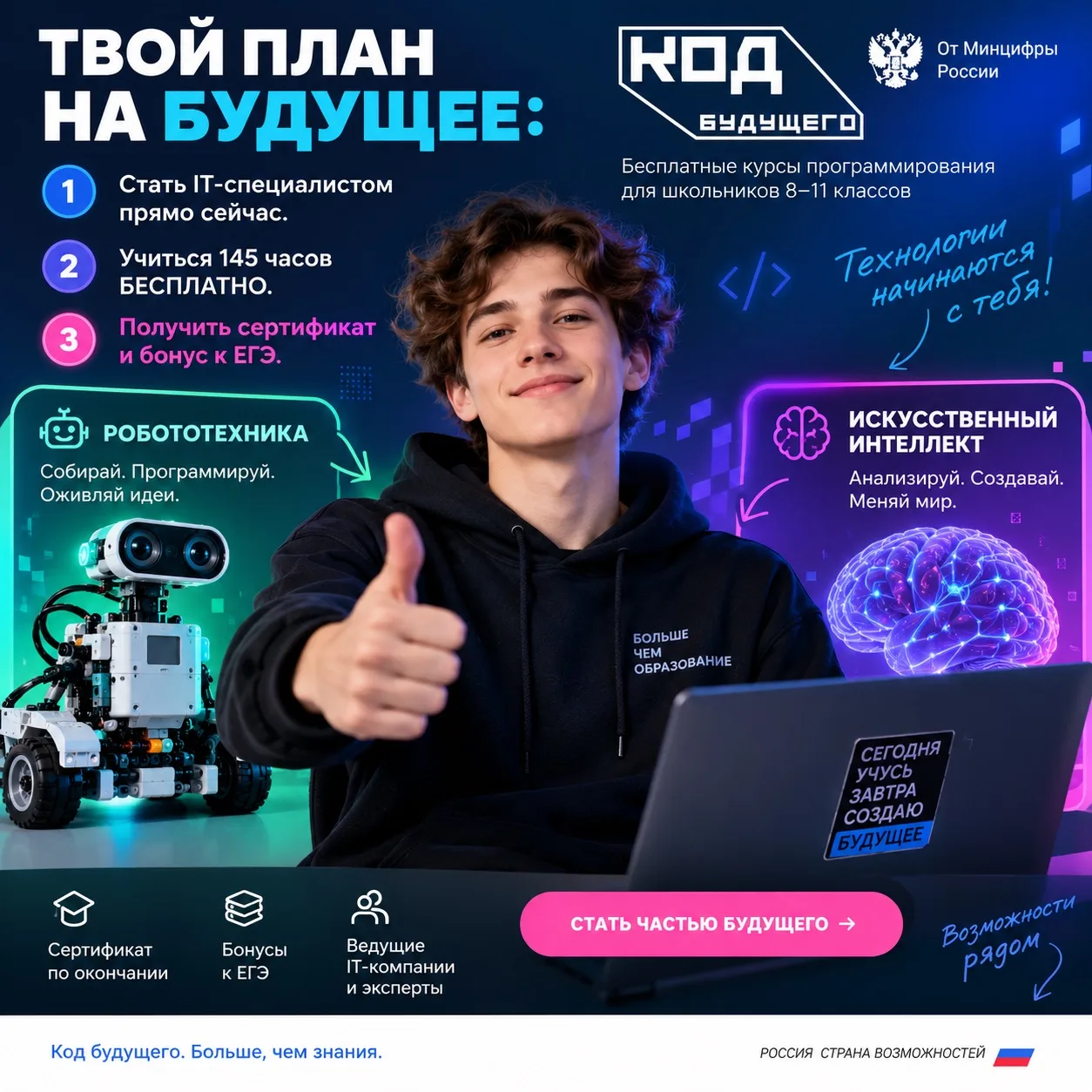 🚀 СТАРТ РЕГИСТРАЦИИ! Станьте IT-специалистом уже в школе!