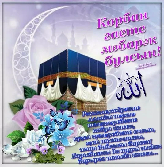 Корбан гаете белән котлыйбыз! Аллаһы Тәгалә тарафыннан бирелгән мәрхәмәт шушы көннәрдә ...