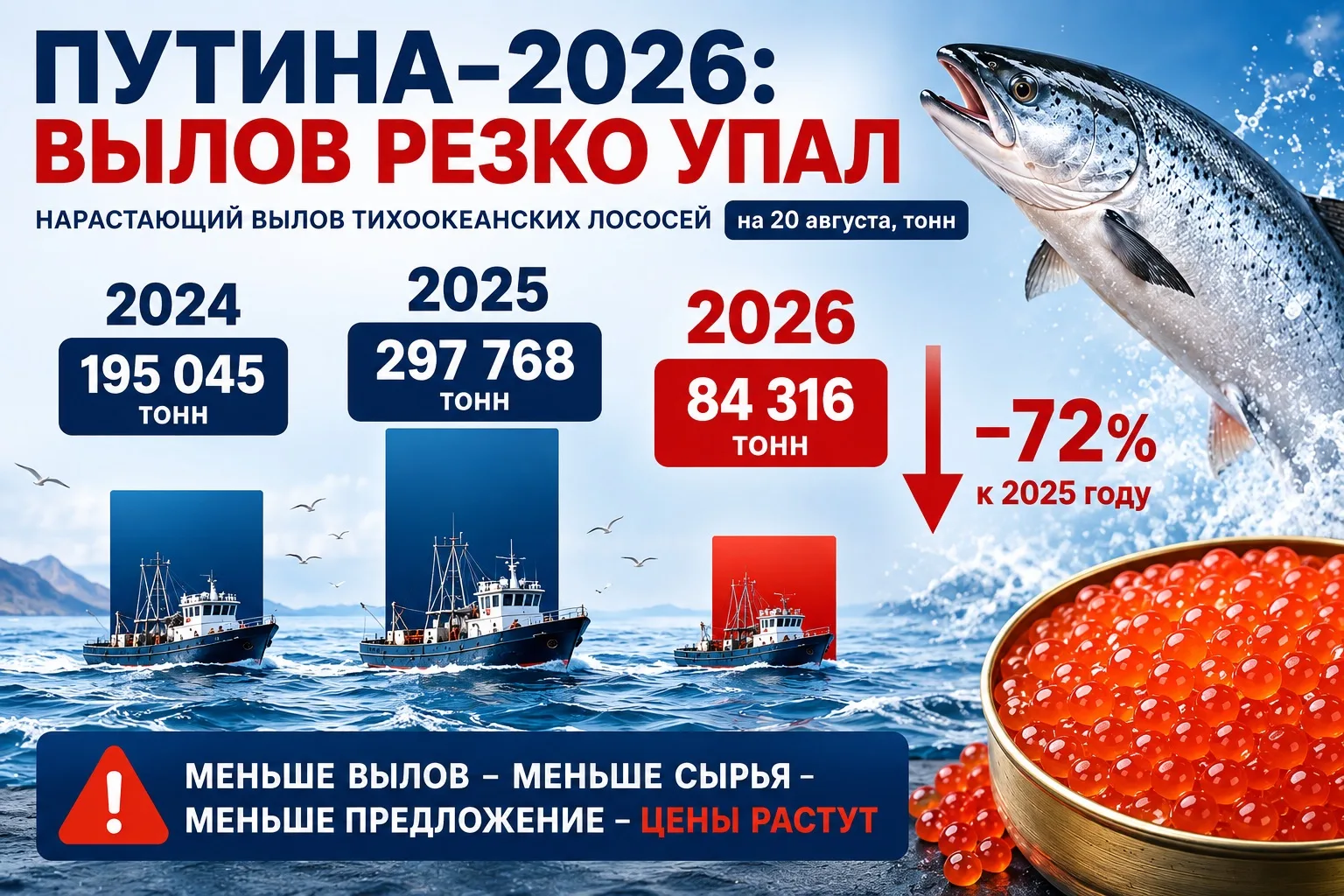 🌊 Снова делимся с вами информацией по путине 2026 года.