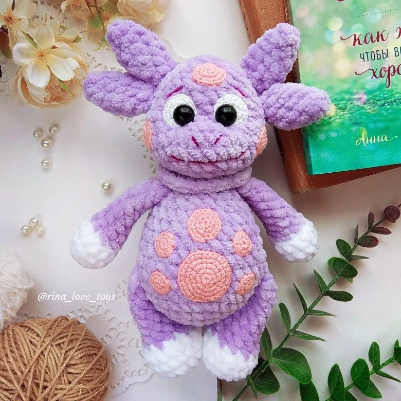 💜 Лунтик описание.
Автор : rina_love_toy.

Мы вконтакте | Вяжем игрушки  🧶