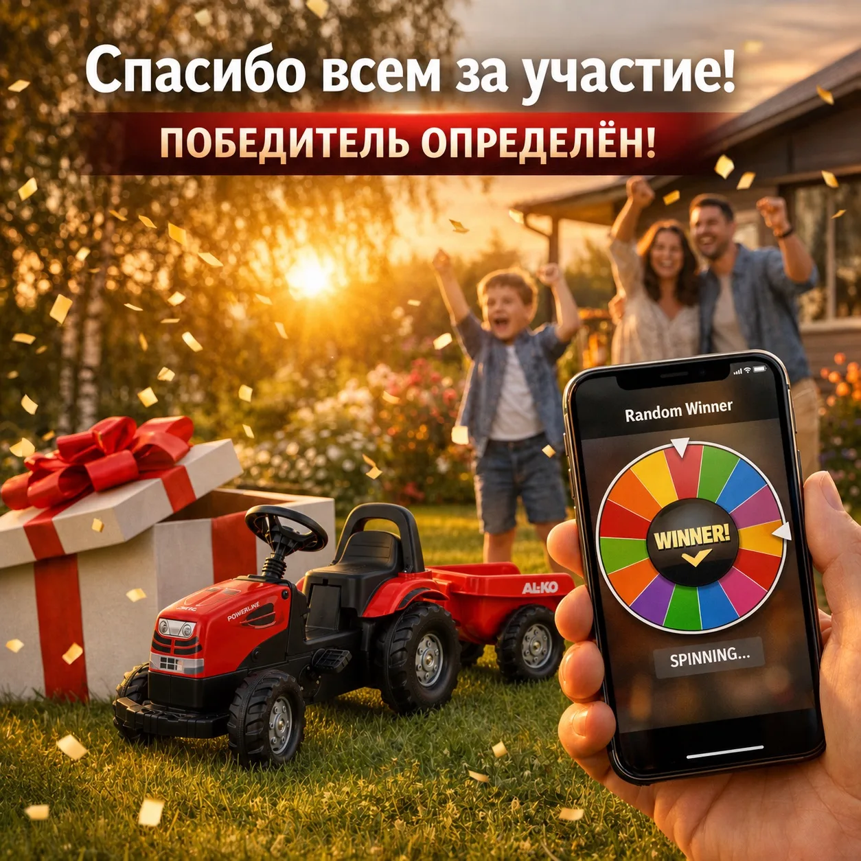 🎁 У нас есть победитель!
Детский трактор GEOS отправляется к новому владельцу 🚜
Лидия Дятлова
Свяж