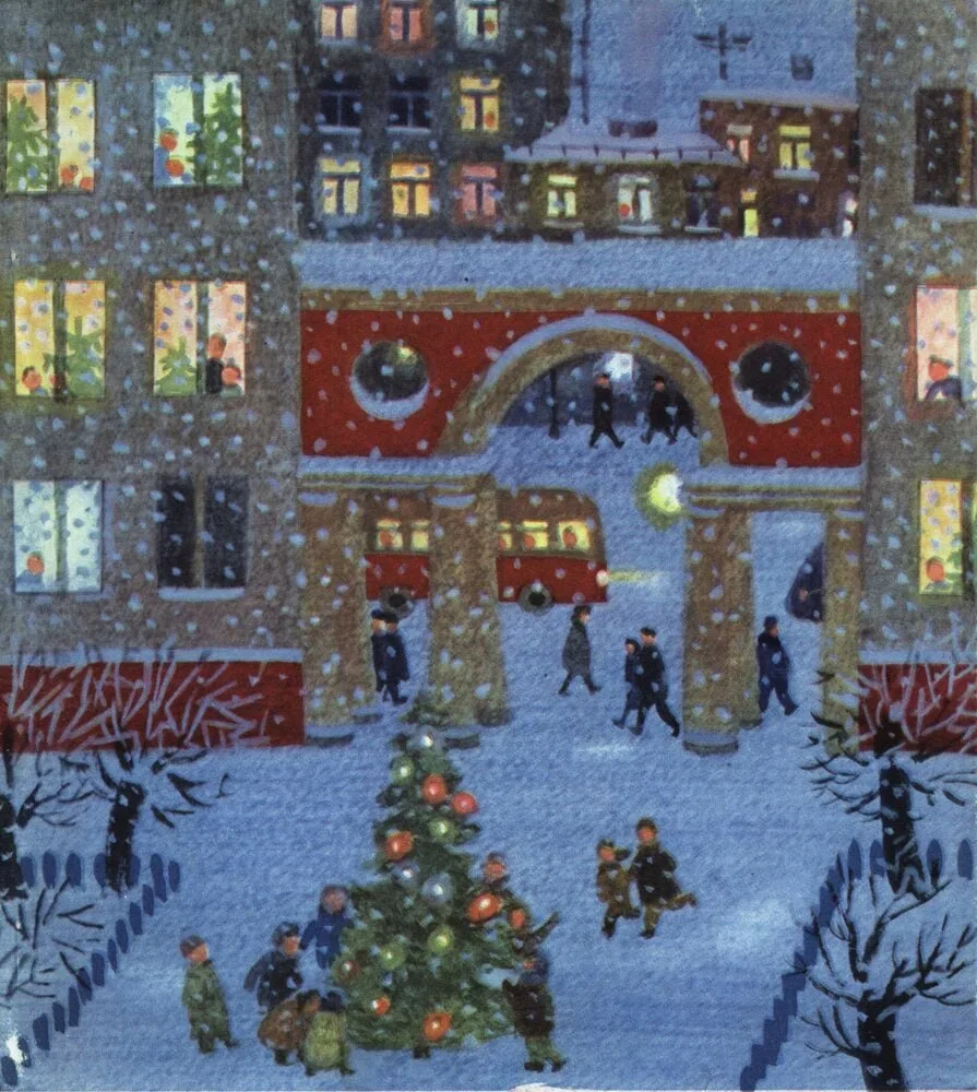 🎄Новый год в картинах русских художников  🍊 Николай Витинг. Снежок идёт 🍊Татьяна Еремина. Преднового
