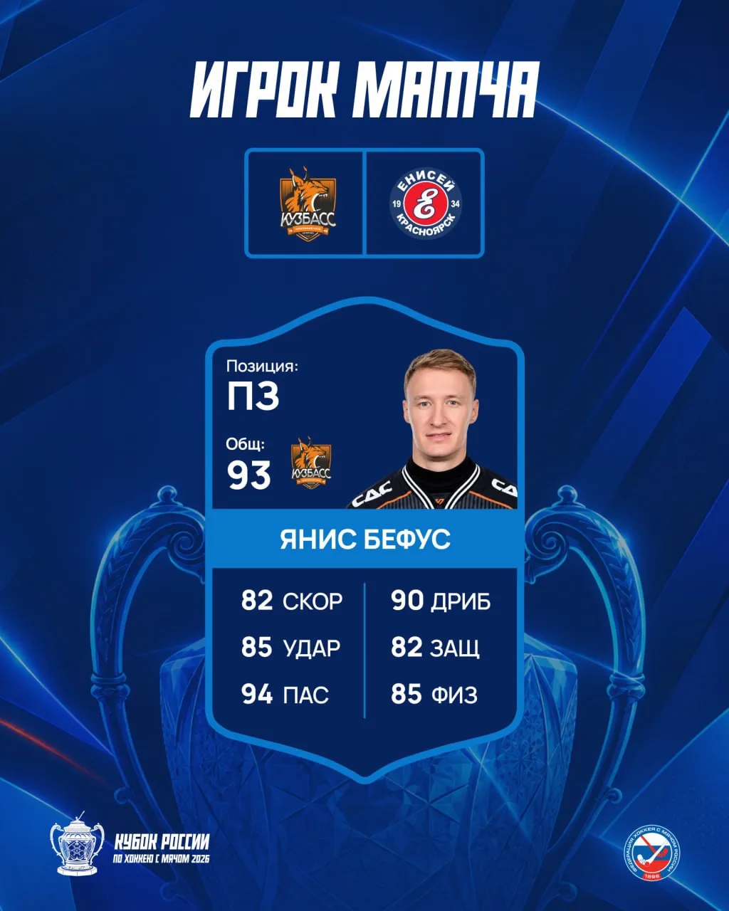 ⚫️🟠 ЯНИС БЕФУС — ИГРОК МАТЧА