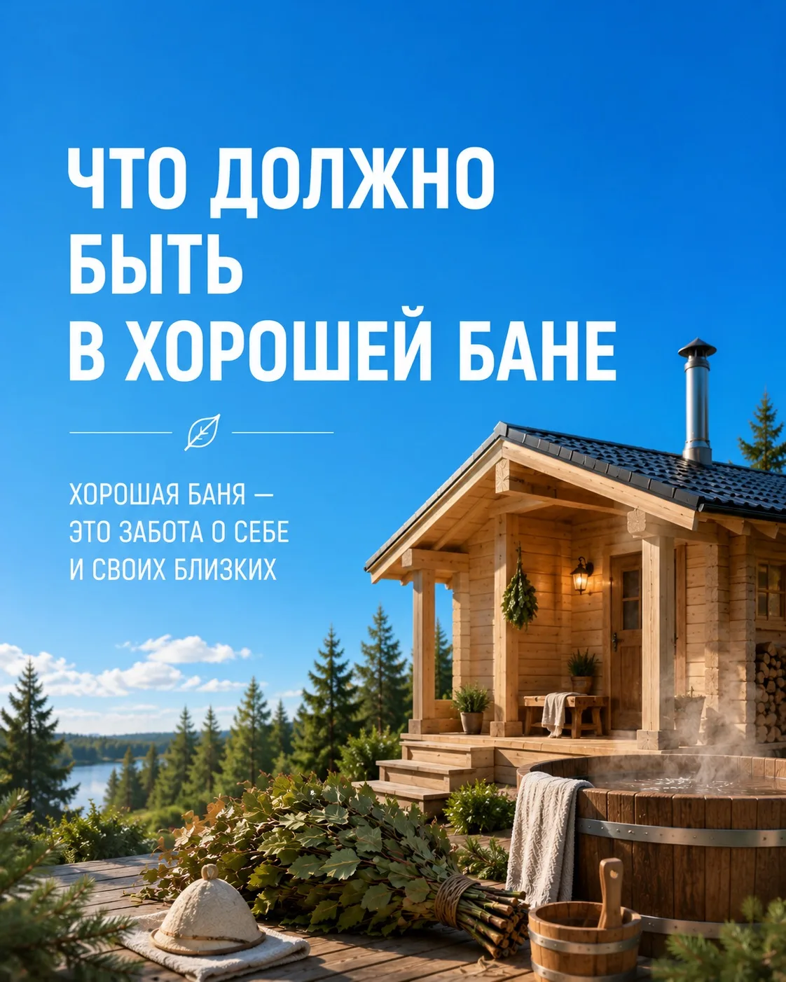 Хорошая баня — это не просто парилка. Это место, где действительно комфортно отдыхать.

Что важно пр
