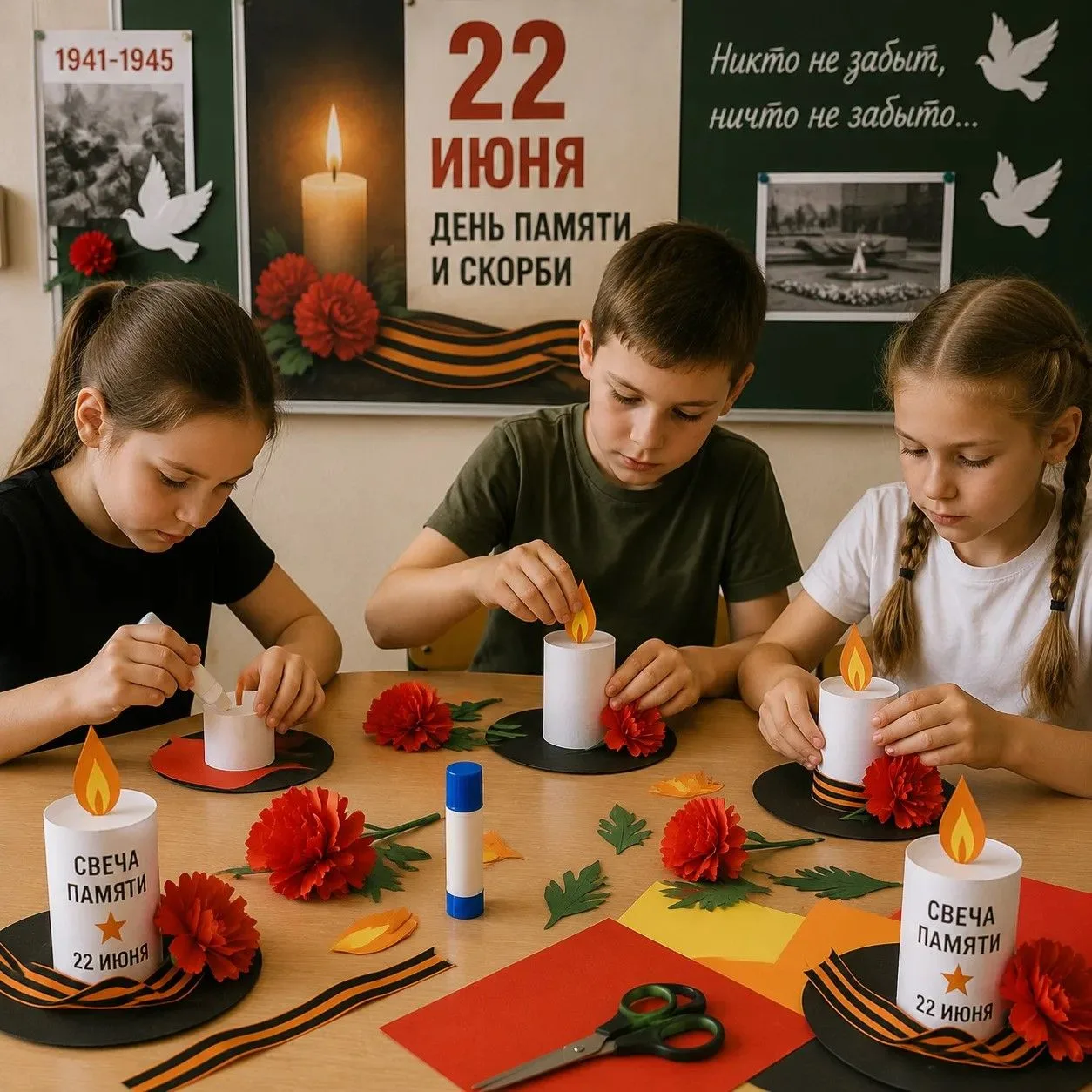 Свеча памяти на кораблике мечты 🕯️🚢

В преддверии Дня памяти и скорби ребята из группы №6 вместе с
