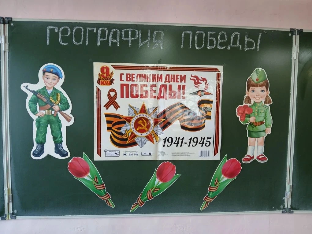 Согласно плану мероприятий, посвящённых 9 мая, в 7 классе прошла викторина "География П...