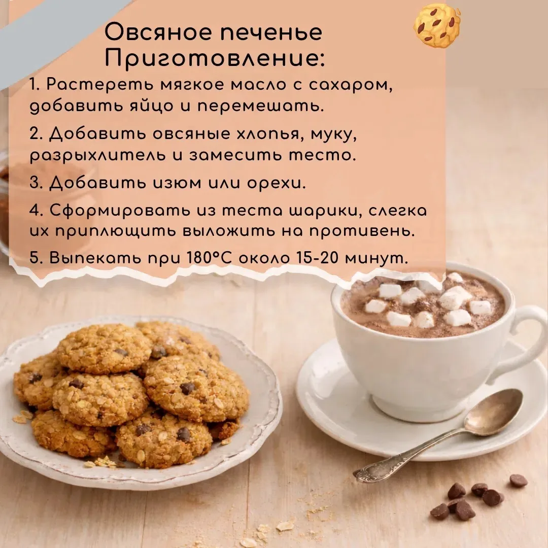 🥣  Как превратить полезные овсяные хлопья в любимое семейное лакомство?
