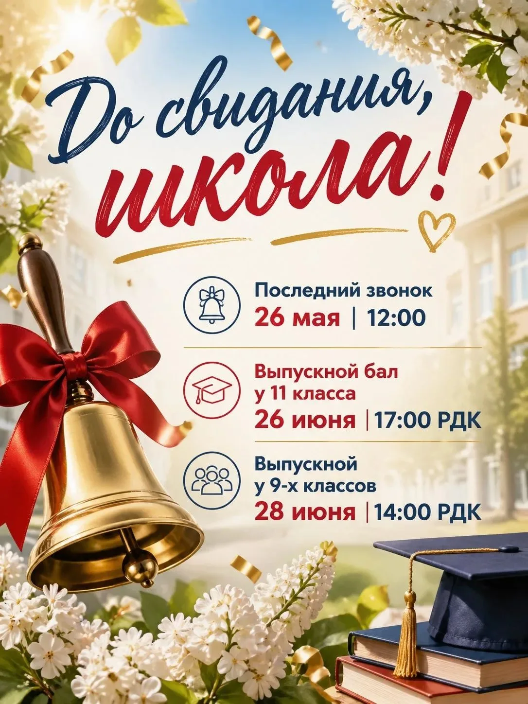 🇷🇺 ДО СВИДАНИЯ, ШКОЛЬНАЯ ПОРА! 🔔