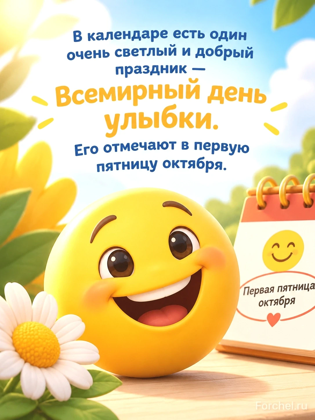 😁В календаре есть один очень светлый и добрый праздник — Всемирный день улыбки. Его от...