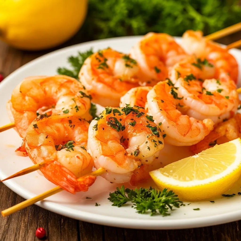 Креветки в аэрогриле 🍤  ⏱️ Время: 6–8 мин (+ маринование 10–15 мин) 🌡 Температура: 180–200°C 💨 Режим