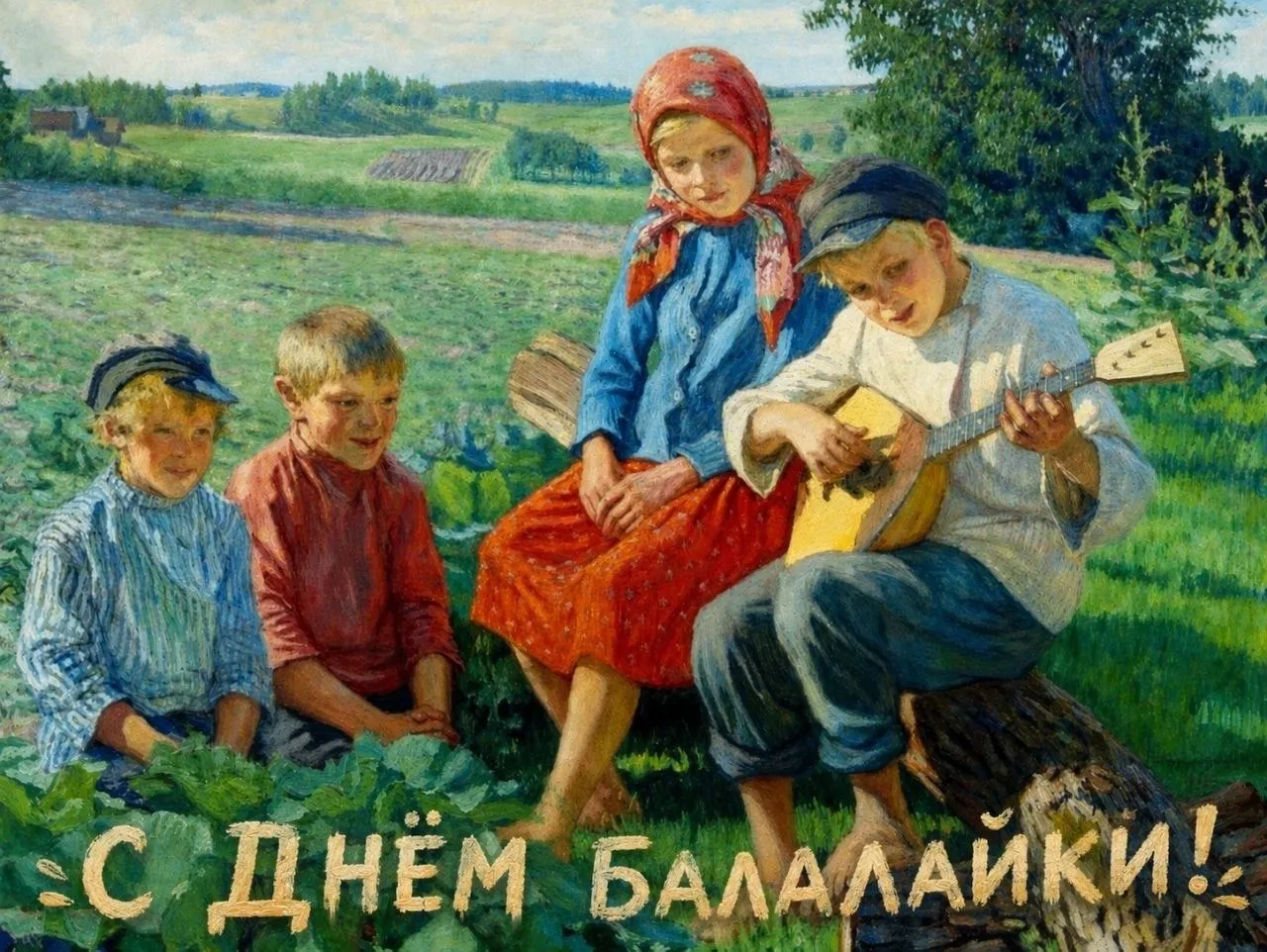 Музыкальный колледж от всей души поздравляет всех причастных с Международным днем балалайки — праздн