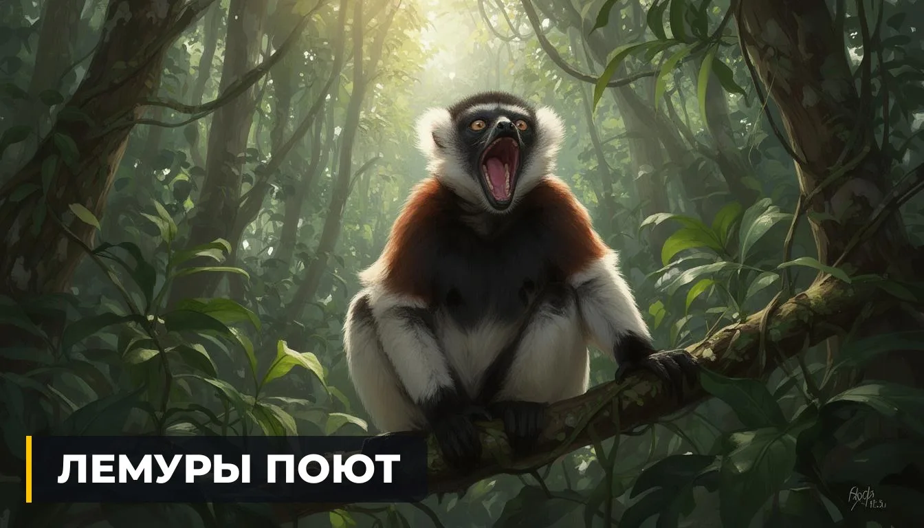 🇲🇬 ЛЕМУРЫ РАСКРЫЛИ РОТ — И СПЕЛИ КАК В ОПЕРЕ