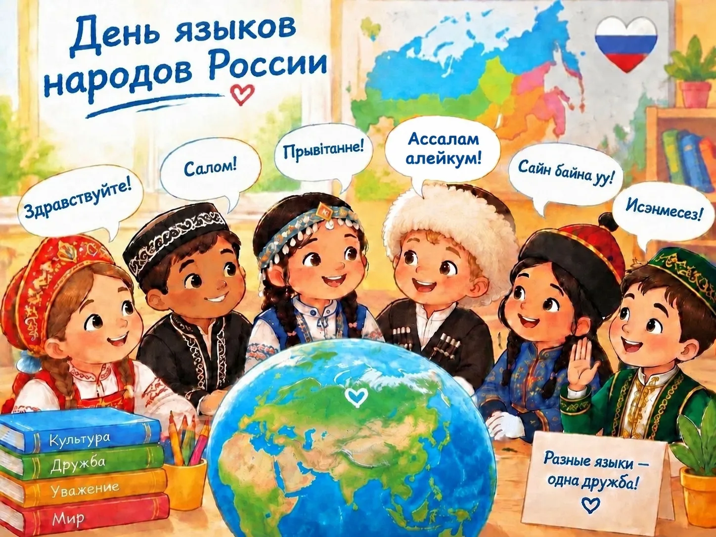 🇷🇺 Сегодня мы отмечаем День языков народов России — праздник, который напоминает нам ...