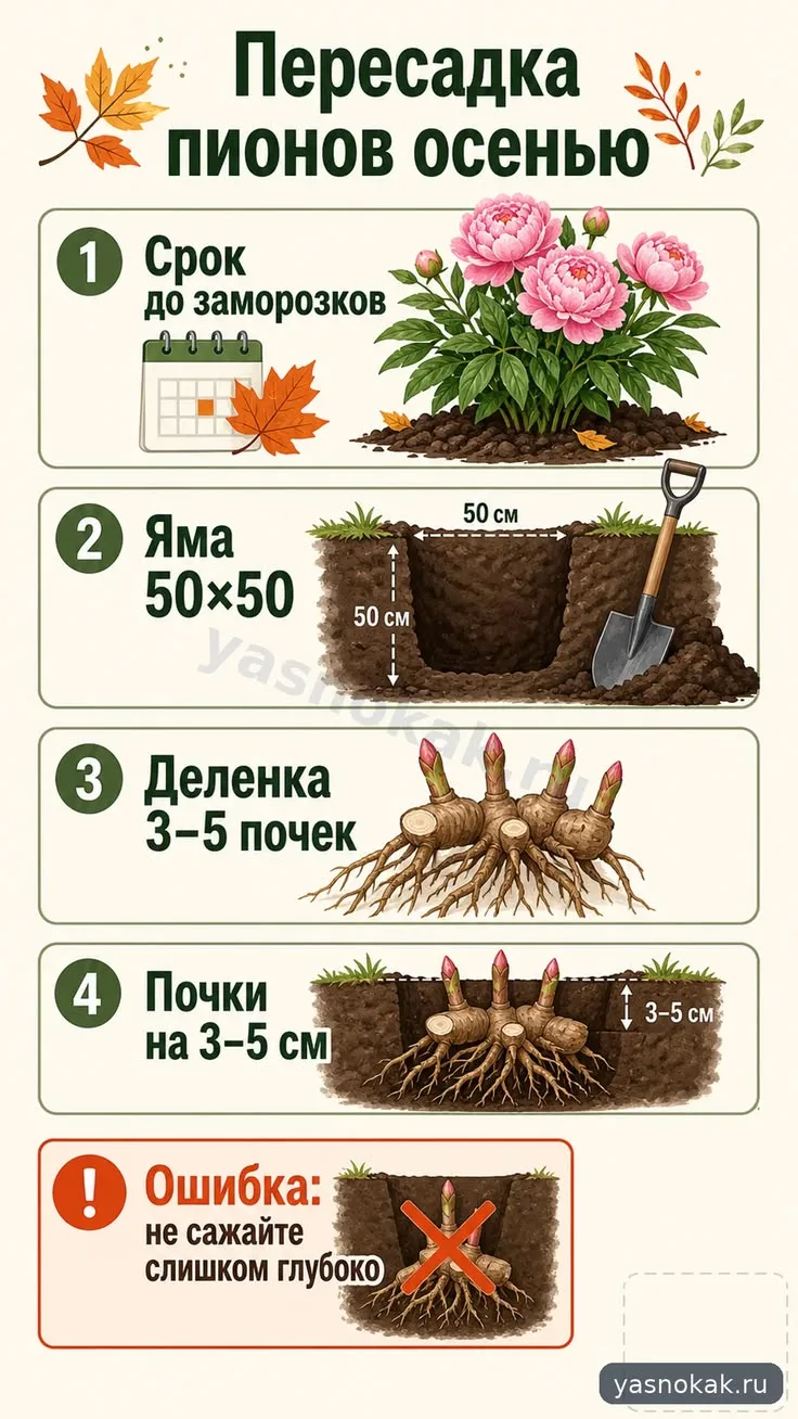 Сегодня мы будем пересаживать пионы