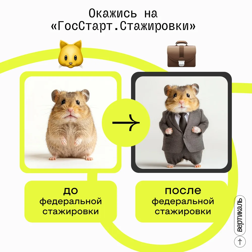 Госслужба – это не скучно😎

Регистрация на федеральный этап направления «ГосСтарт.Стажировки» подхо