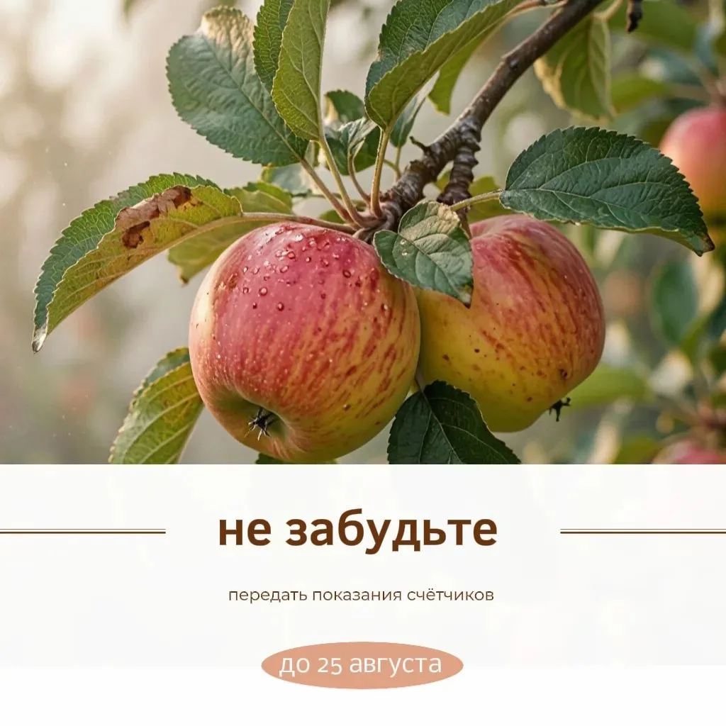 🗓 Пришло время подавать показания индивидуальных приборов учёта.