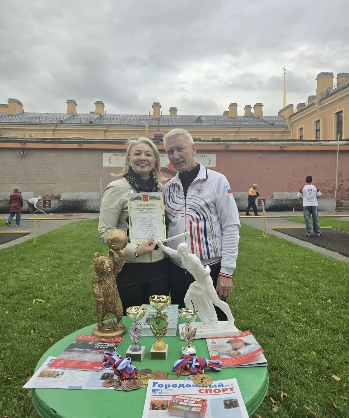 Турнир по городкам среди медучреждений в Санкт-Петербурге