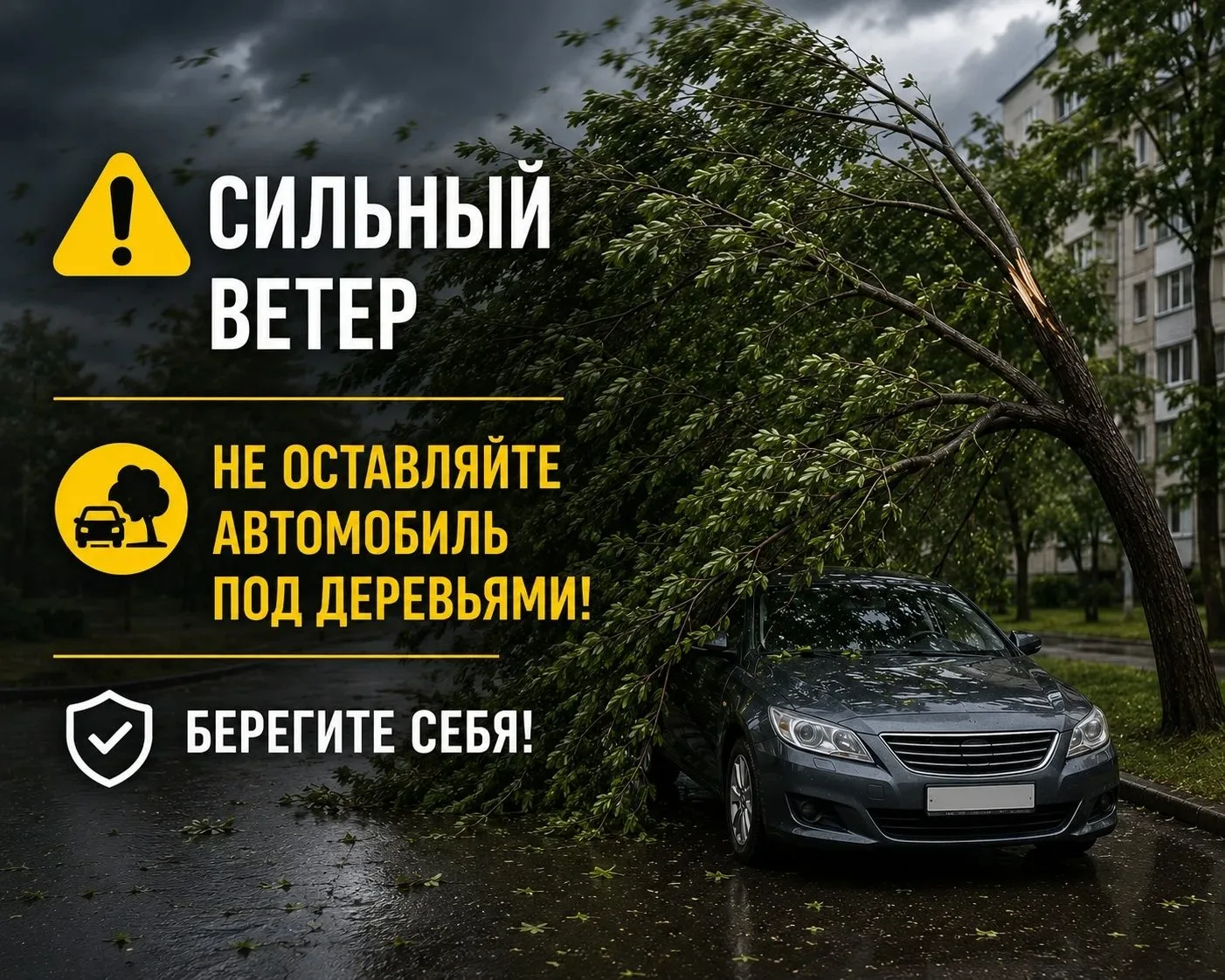 ⚠️В Рязанской области объявлено метеопредупреждение