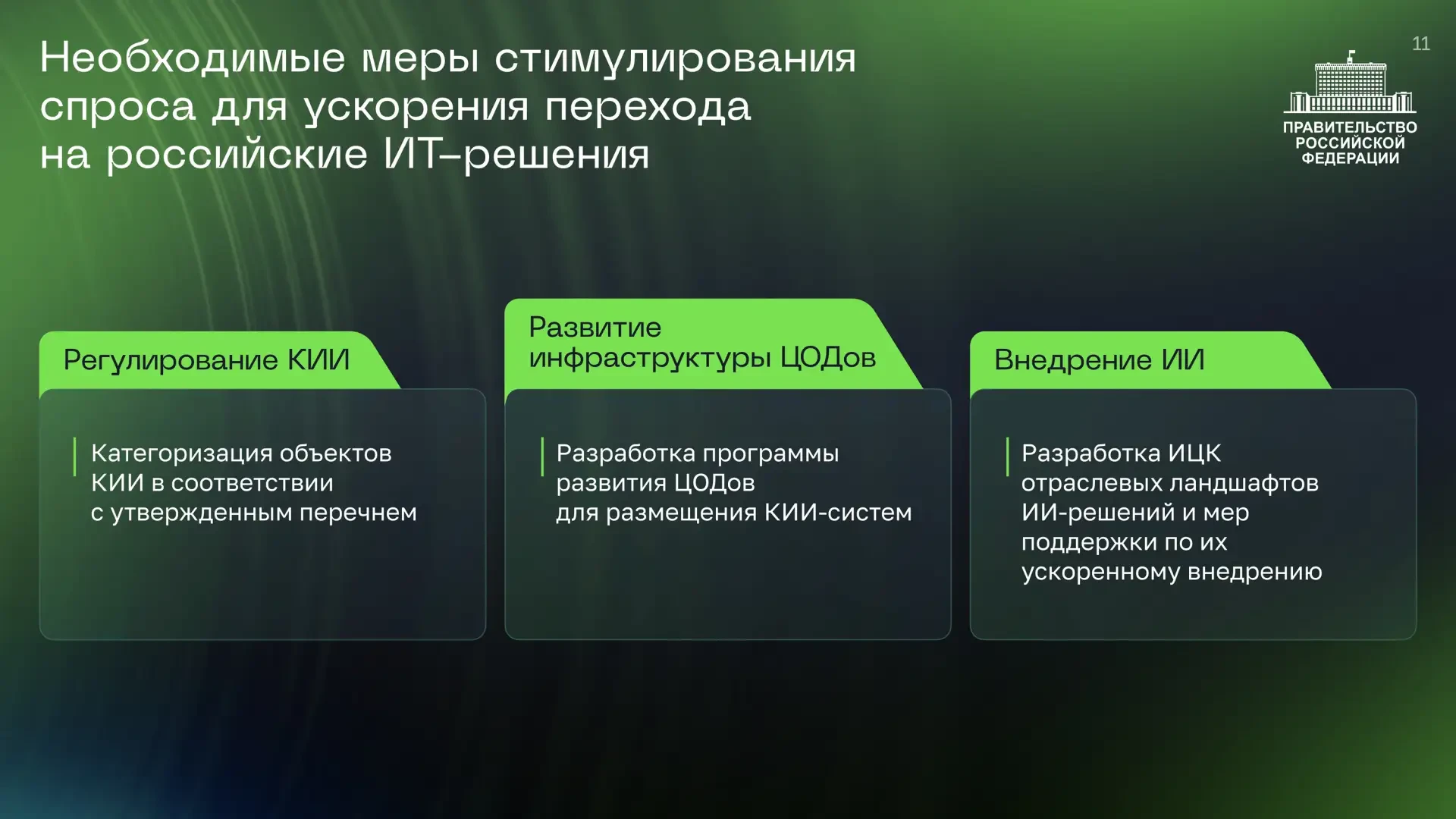 Облачные технологии и искусственный интеллект: работа на опережение  Михаил Мишустин, выступая на пл