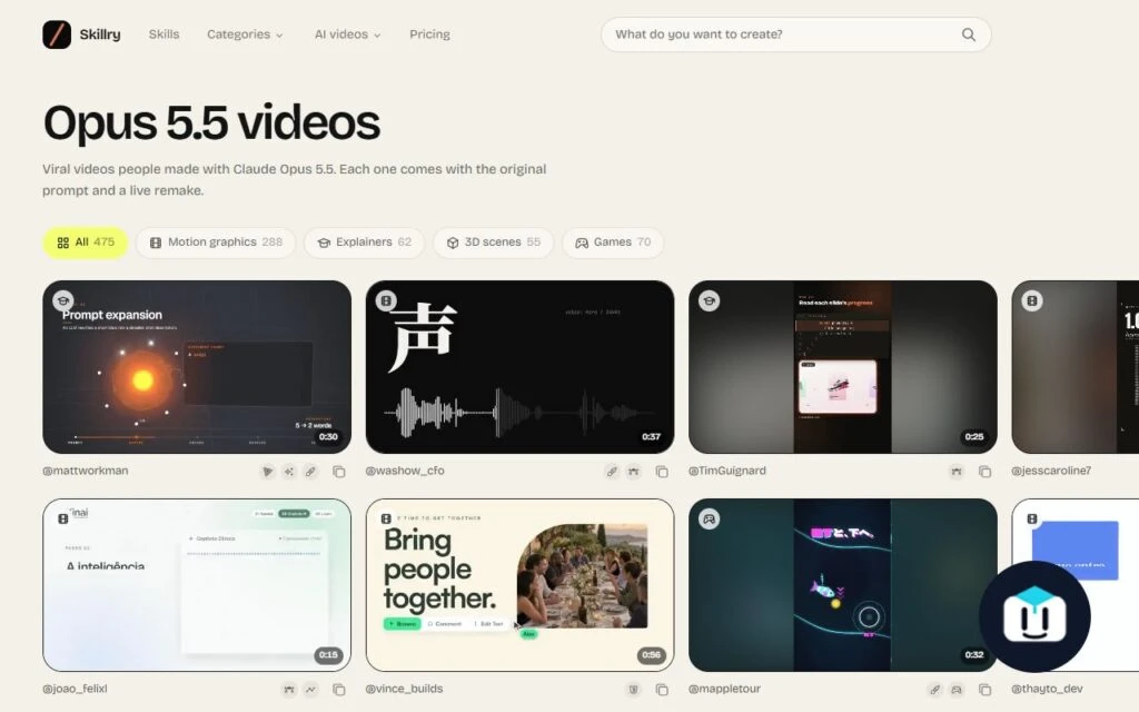 📰 475 работ для Claude Opus 5.5 — с промптами и…