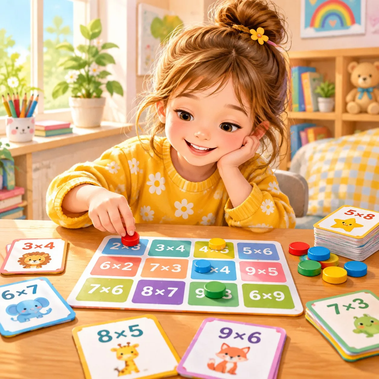 4️⃣ 2х2=4 – все знают, а вот выучить всю таблицу без слез?