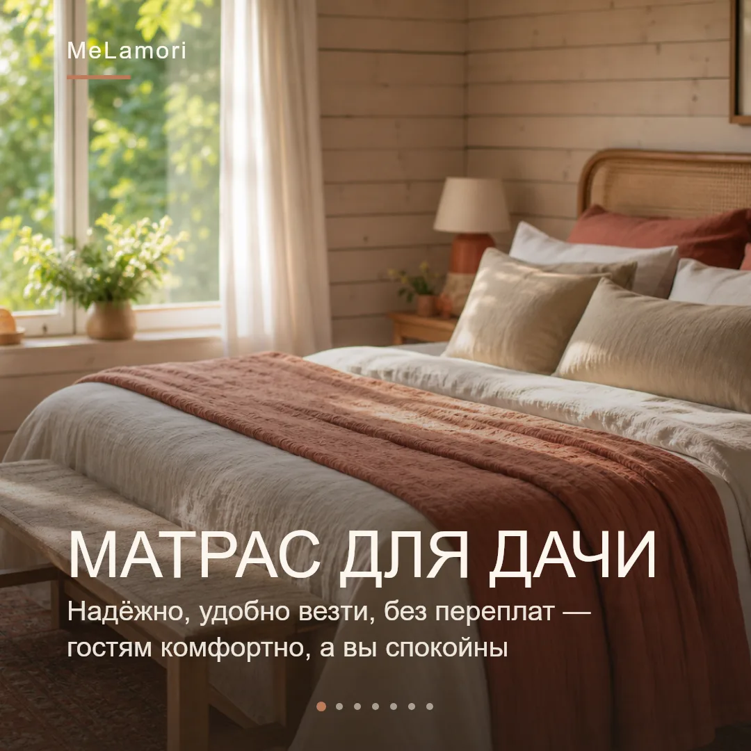 Лето — дачный сезон 🌿 А значит, самое время подумать о втором спальном месте: для дачи...