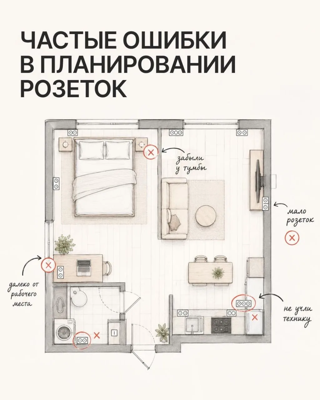 ⚡️ Розеток много не бывает.