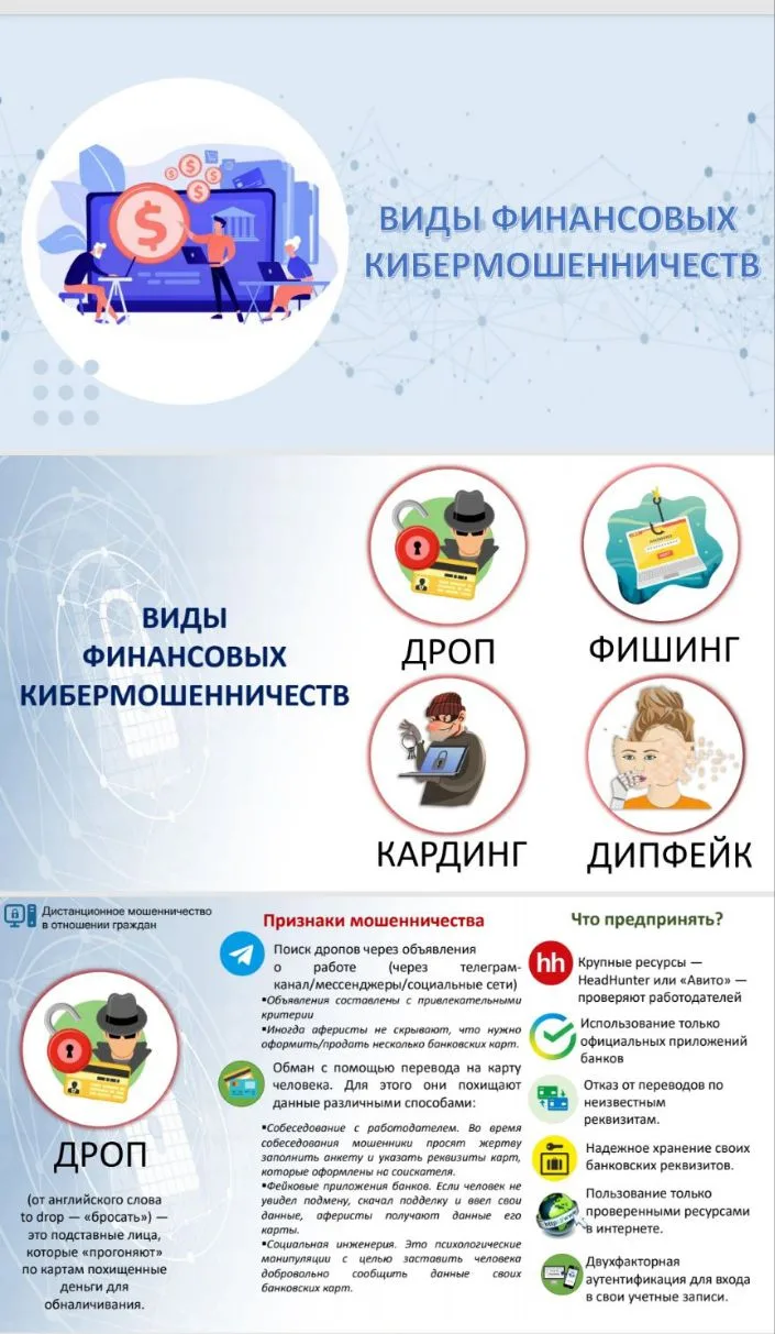⚠️Дропперство – новые уловки финансовых 
мошенников! 
‼️‼️‼️Информация для родителей и несовершенно