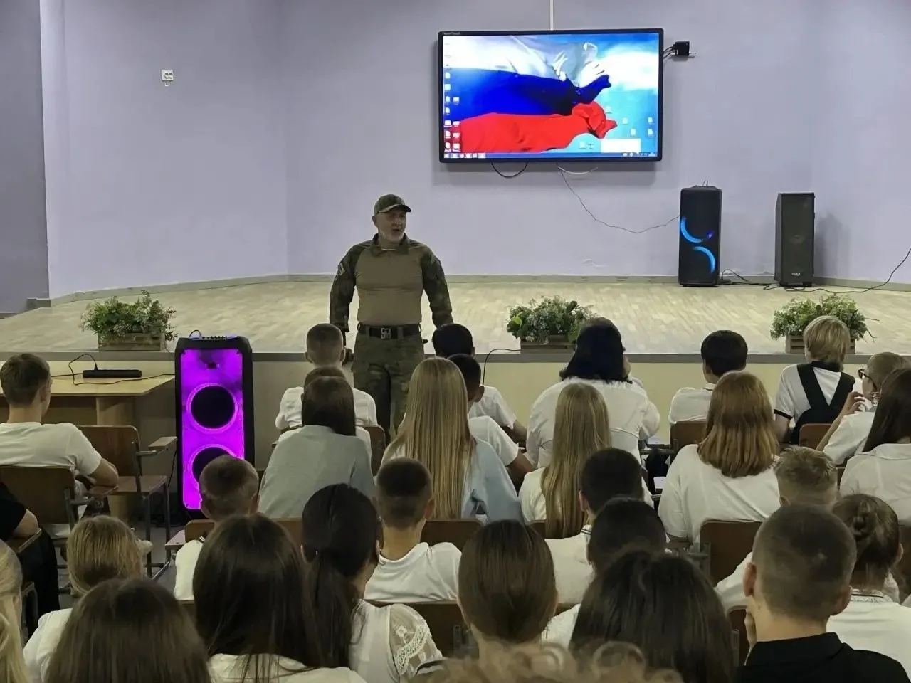 🙏Накануне, 3 сентября, в СОШ № 32 п.Целина прошел час памяти.