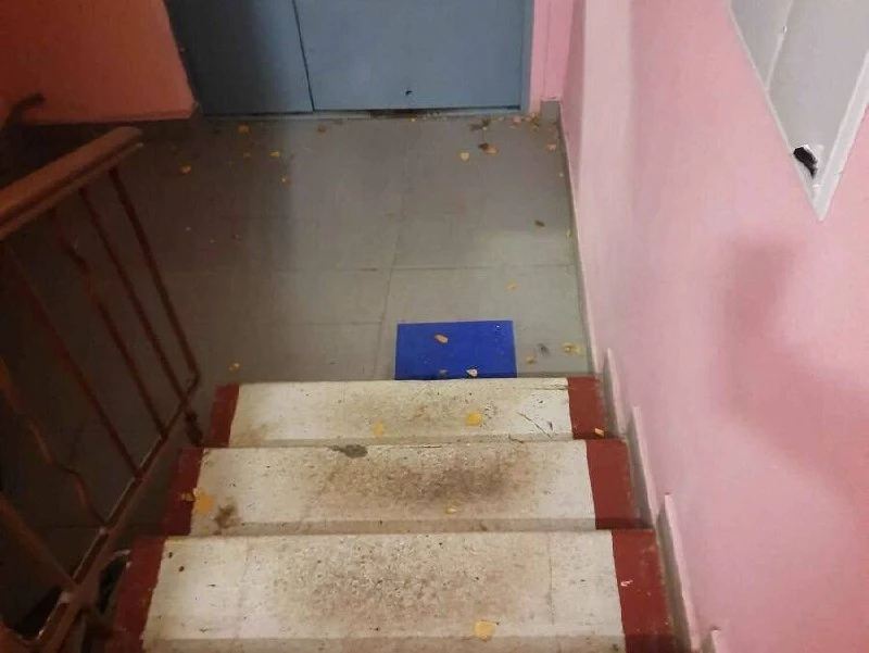 🧹 В Рязанском районе на улице Михайлова в подъезде грязные полы
