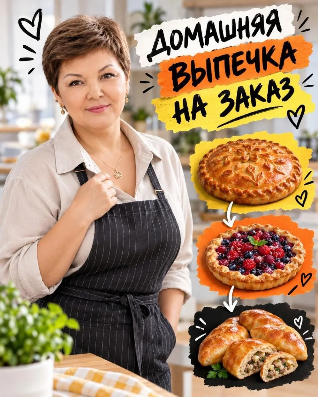 Домашняя горячая выпечка на заказ для любого повода!
