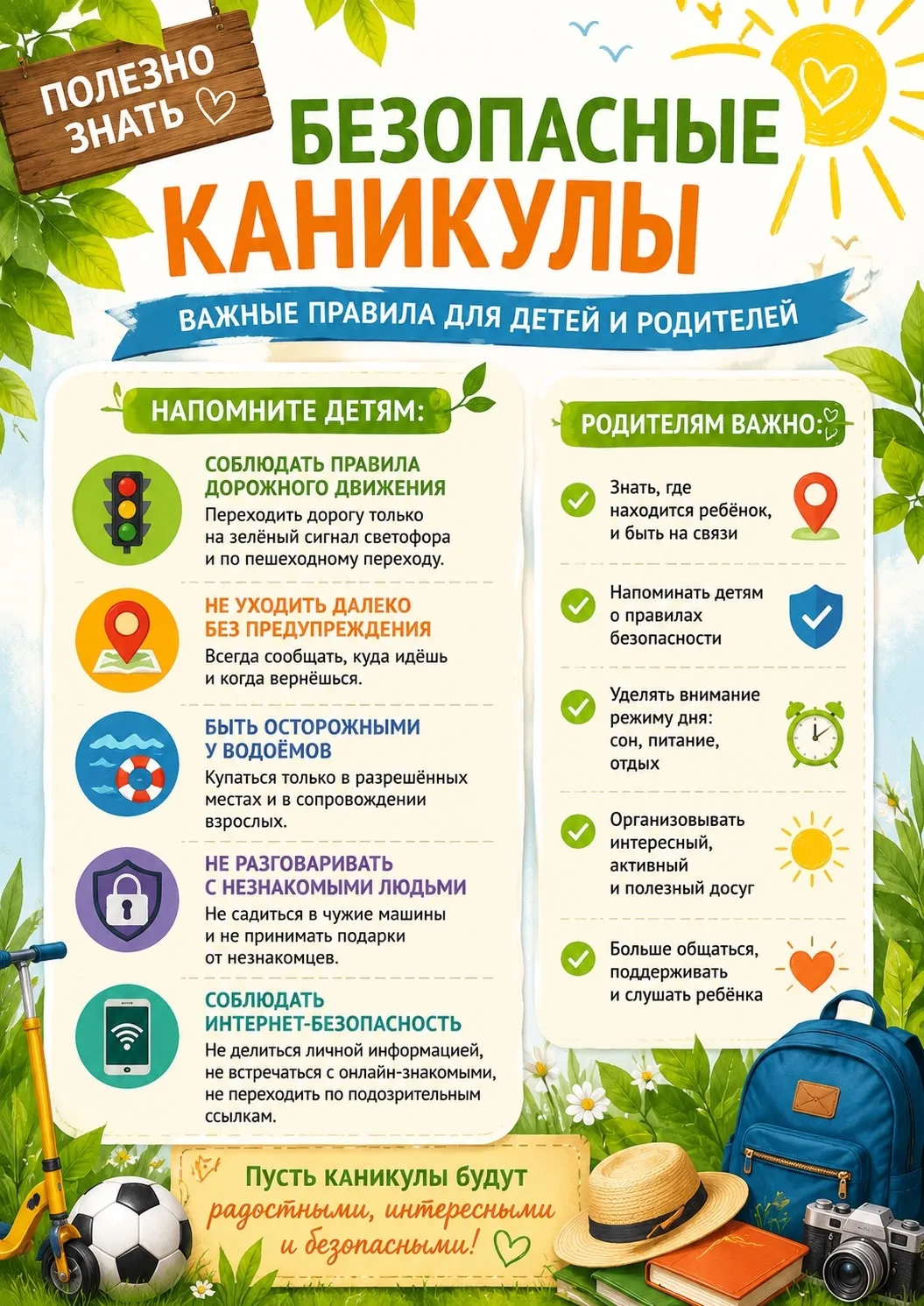 🌞 Полезно знать