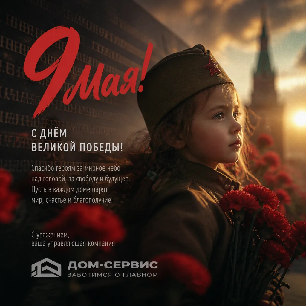 ⭐ Уважаемые жители, примите поздравления с наступающим Великим Днем Победы!