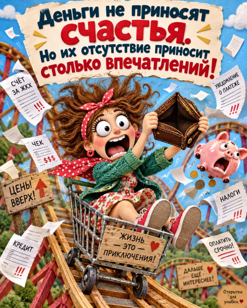 🛒 Деньги счастья не приносят. Но с ними как-то веселее ходить по магазинам 😂