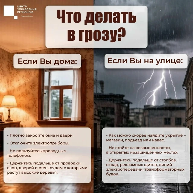 Когда гремит гром, лучше быть в безопасности.

Делимся простыми советами о том, как вести себя во вр