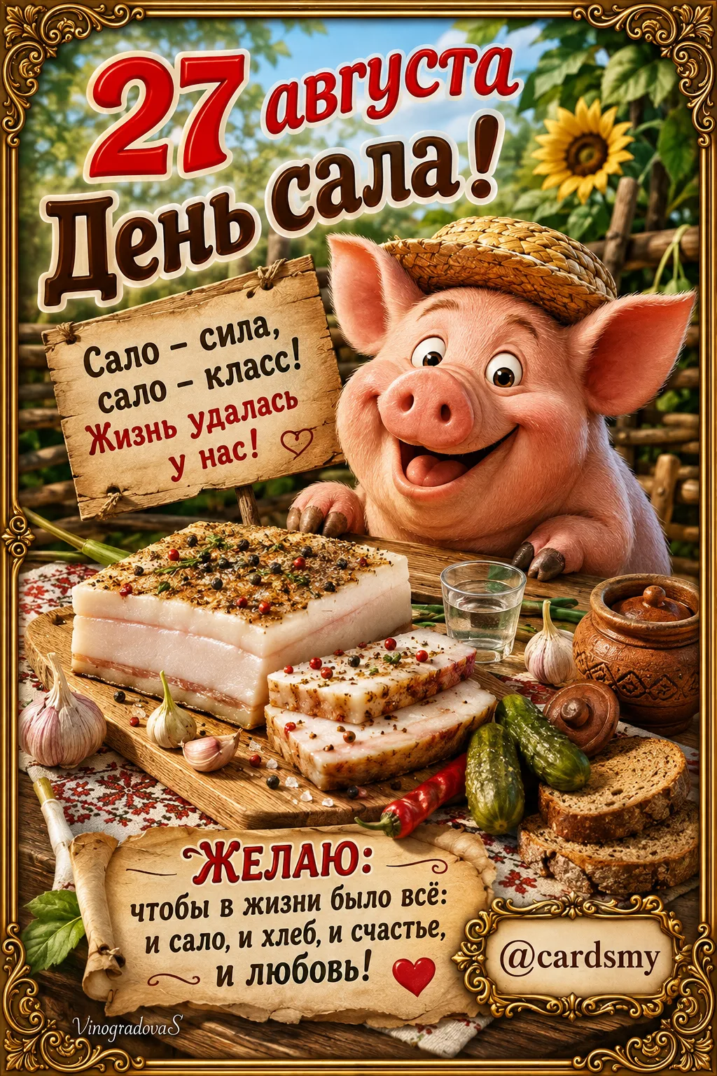 С днём сала!