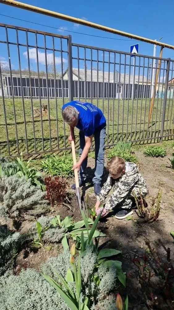 🌷В округе проходит целый цикл мероприятий, посвящённых Дню Победы  В станице Георгиевской учащиеся ш