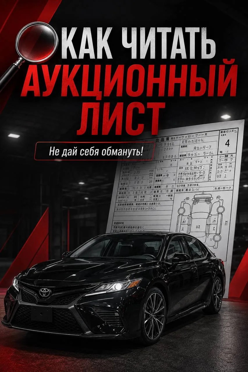 📄 БЫСТРЫЙ ГАЙД: Как читать аукционный лист авто?