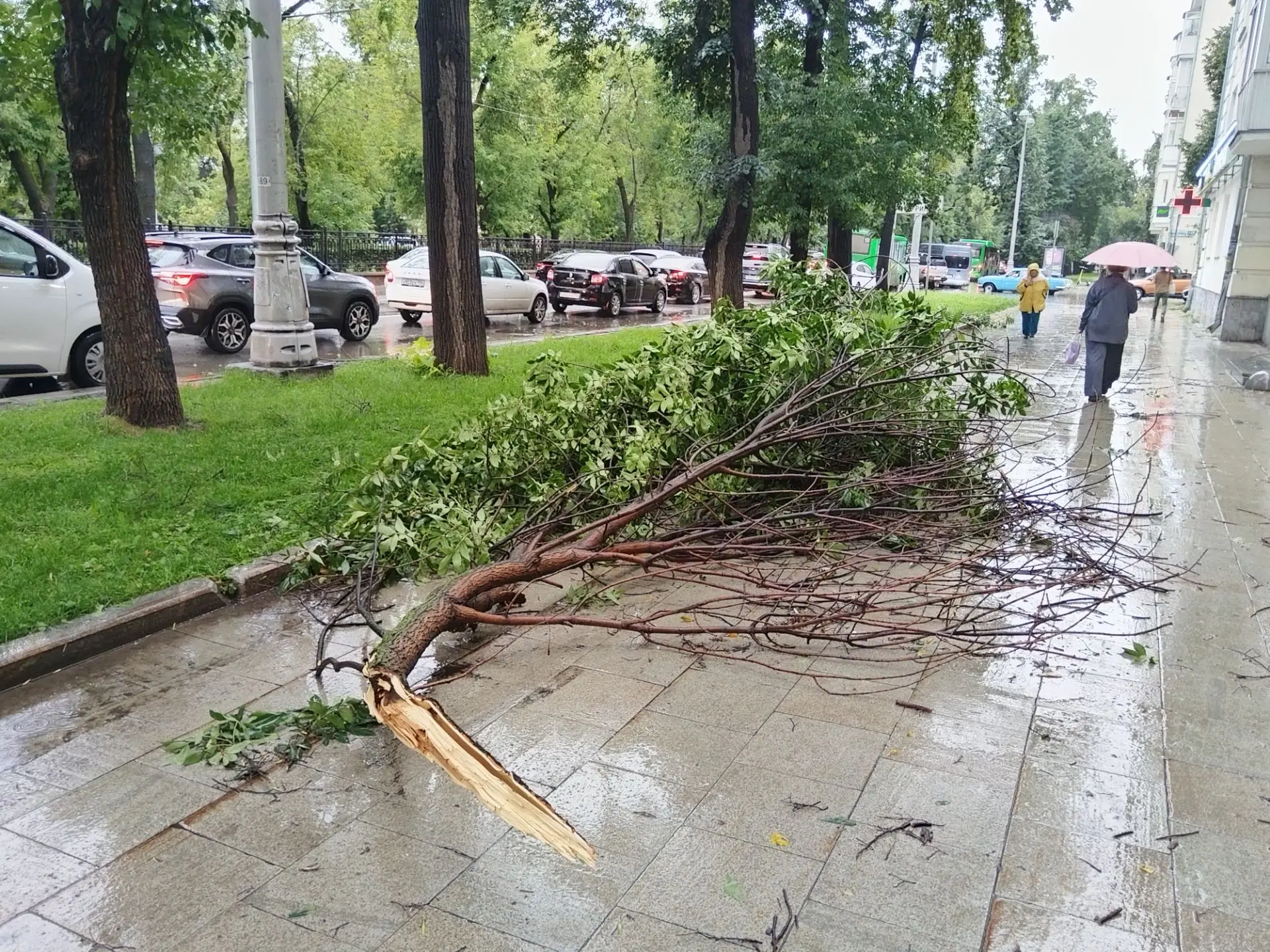 По Екатеринбургу час назад пронёсся очередной ураган