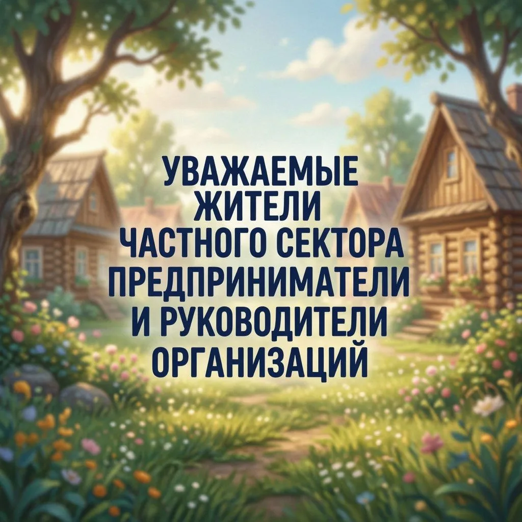 🌿 Уважаемые жители частного сектора, предприниматели и руководители организаций!