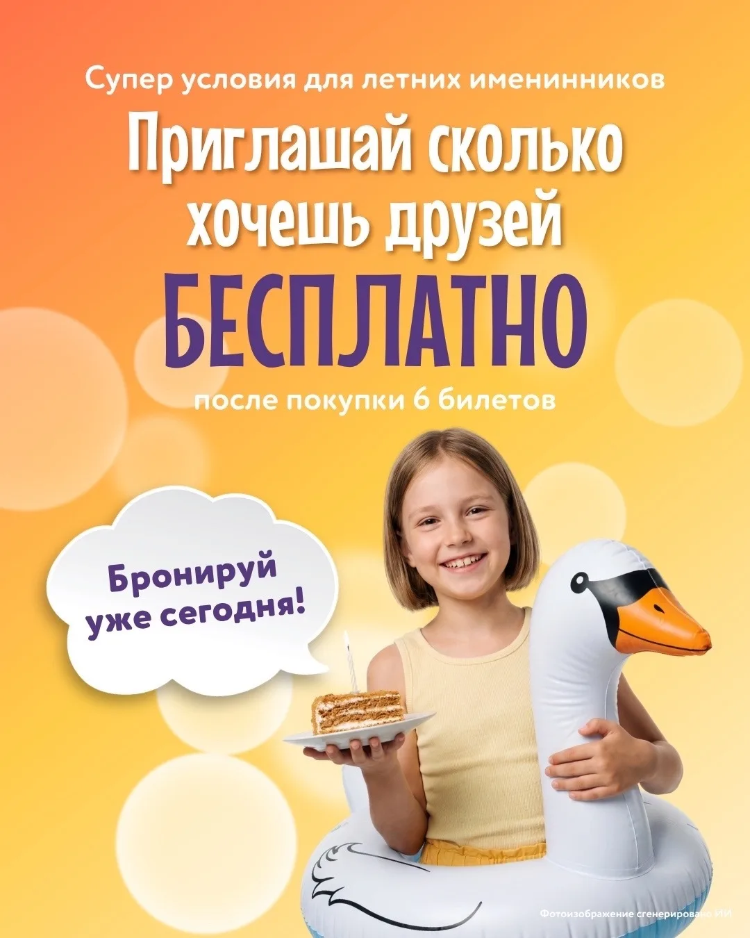 Отмечай День рождения в Мисти Парке! Оплачивай 6 входных билетов, а приглашай друзей ск...