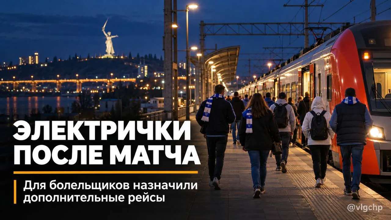 Дополнительные поезда отвезут болельщиков после матча «Ротора» и «Волги»