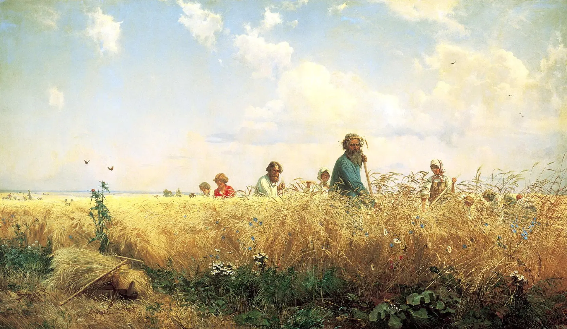 🖼️ «Жатва» («Страдная пора. Косцы»), 1887

🎨 Григорий Григорьевич Мясоедов
(1834–1911)
Холст, масл