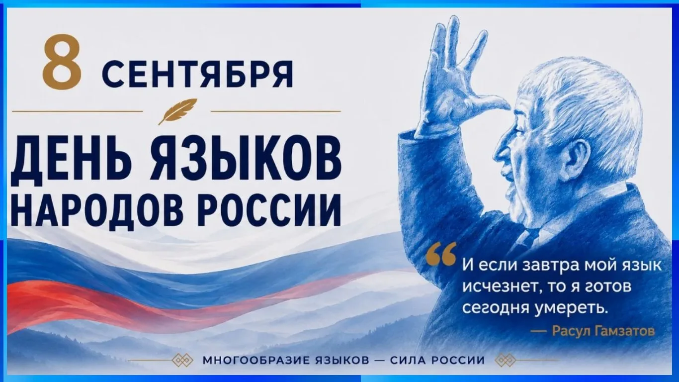 Россия отмечает день языков  различных народов!