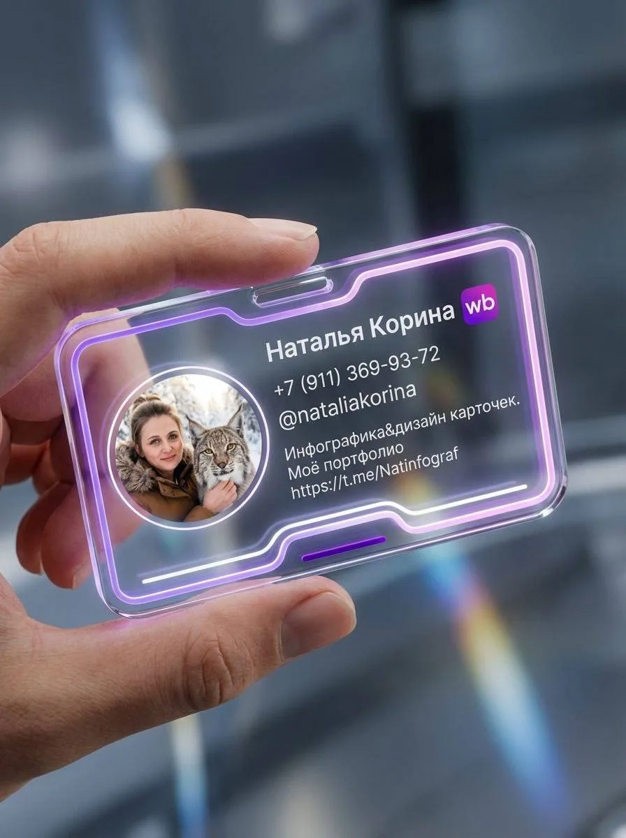 Даю вам промпт для создания стильной 3D-карточки профиля  Хочу поделиться с вами промптом, с помощью