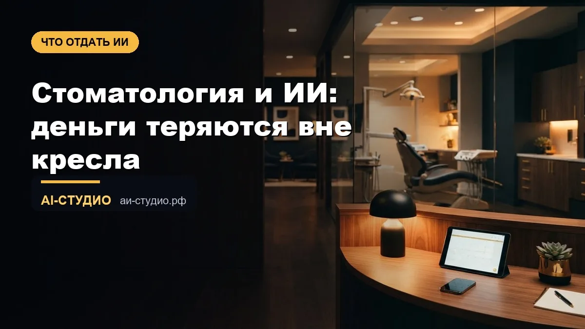 В стоматологии почти вся прибыль решается вне кресла: кто перезвонил, кто напомнил про ...