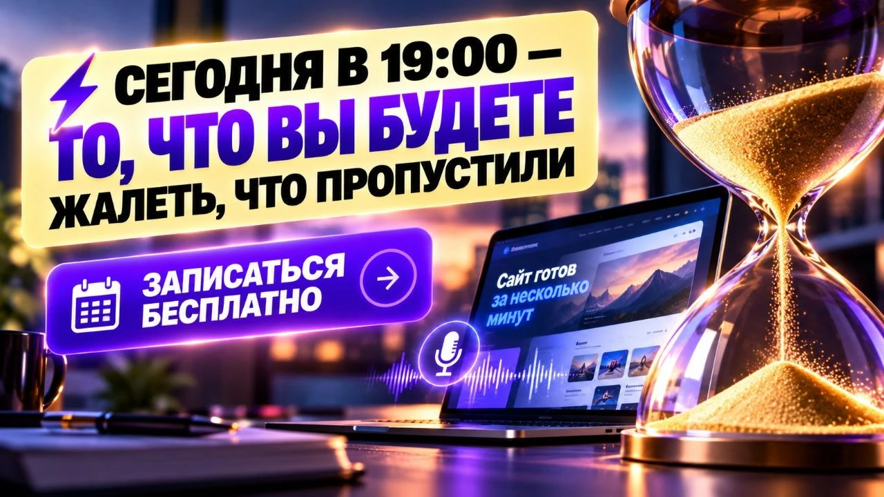 ⚡ Сегодня в 19:00 — то, что вы будете жалеть, что пропустили