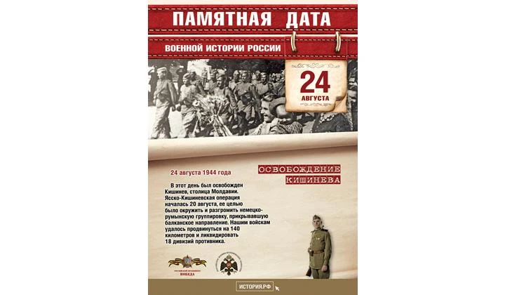 24 августа - памятная дата военной истории России.