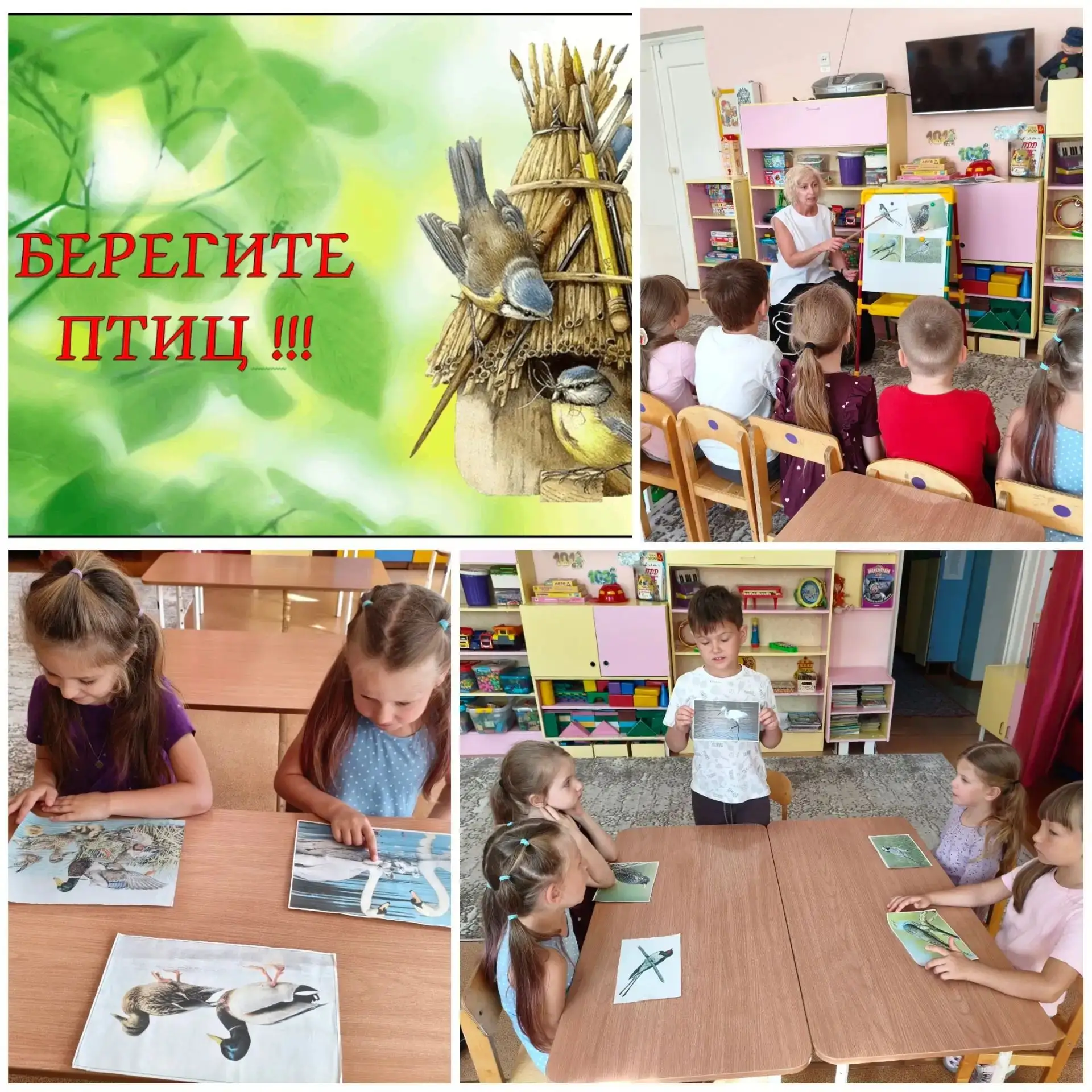 В нашем в детском саду сегодня День птиц! На таких занятиях дети узнают о пользе птиц и...